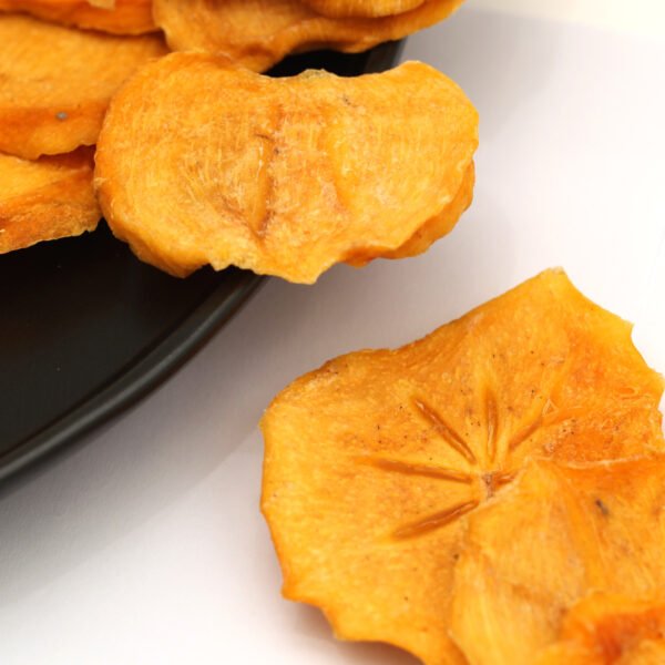 Dried persimmon, dried fruit, dried persimmon slices, dried persimmon chunks, fruitsnacks, healthysnacks, driedfruitproducers, foodproduction