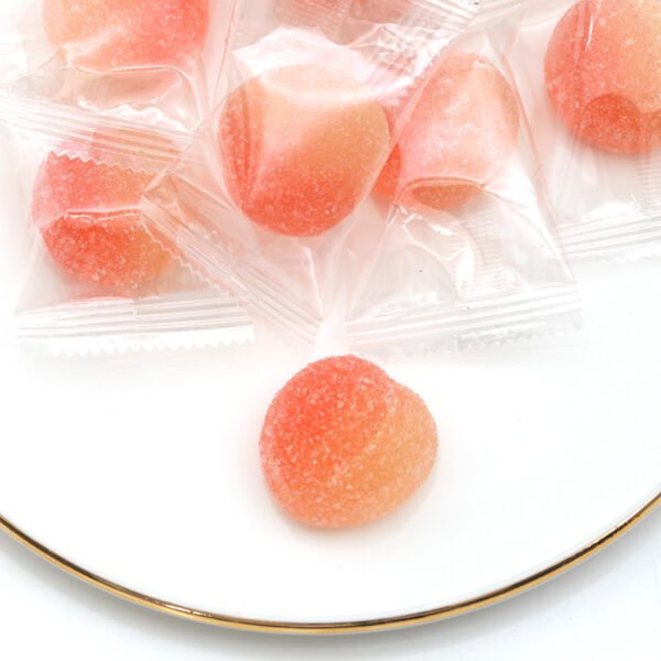 Peach Gummy, Fruit Gummy Fashion Snacks, Popular Snacks, Sweet,Soft gummy,Food Production - Image 3